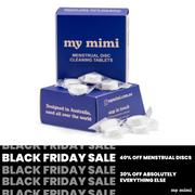 menstrual disc cleaning tablets