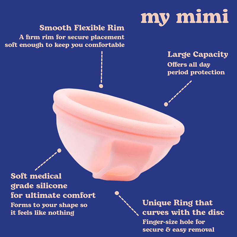 how do I know if my menstrual disc is in right
