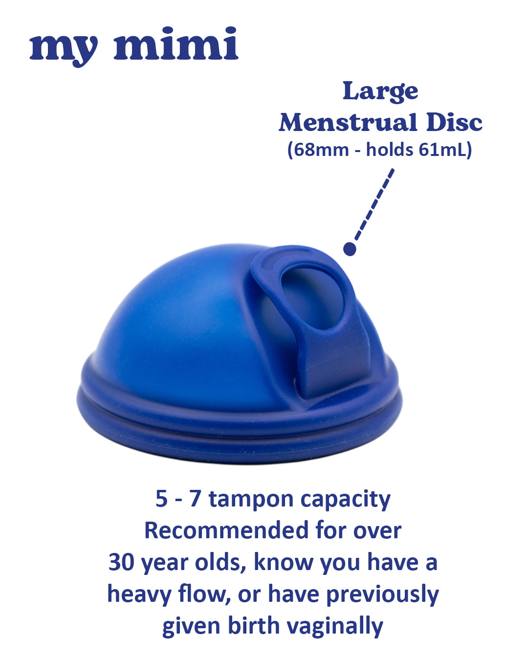 menstrual disc - bayside blue - limited edition