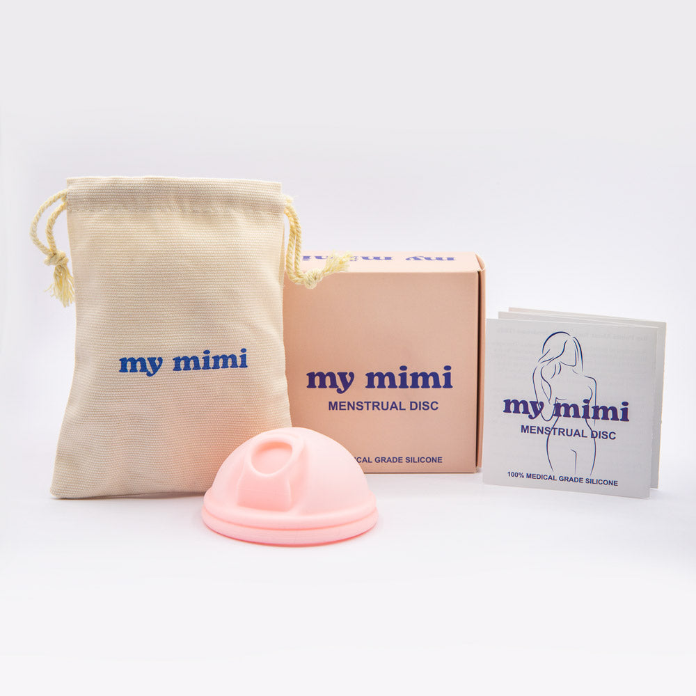 my mimi reusable menstrual disc made from 100% medical grade silicone – sustainable period care solution